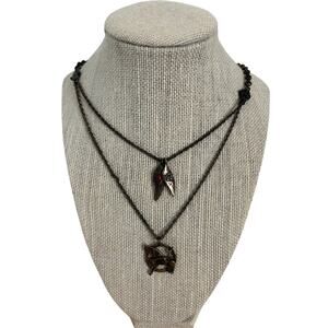 Lucky Brand Double Strand Crane Necklace - For Parts